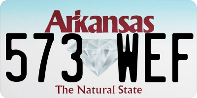 AR license plate 573WEF