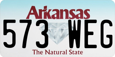 AR license plate 573WEG