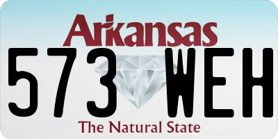 AR license plate 573WEH