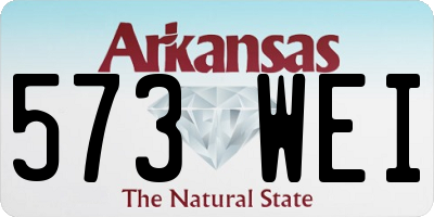 AR license plate 573WEI