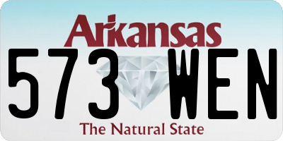 AR license plate 573WEN