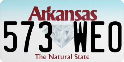 AR license plate 573WEO