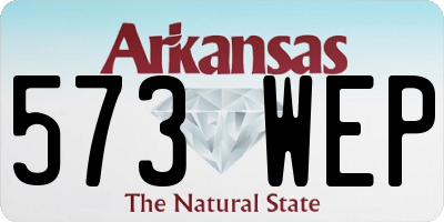 AR license plate 573WEP
