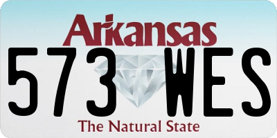 AR license plate 573WES