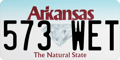 AR license plate 573WET