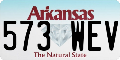 AR license plate 573WEV