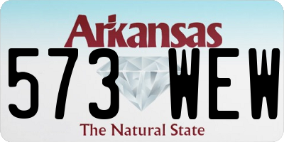 AR license plate 573WEW