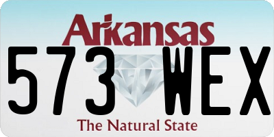 AR license plate 573WEX