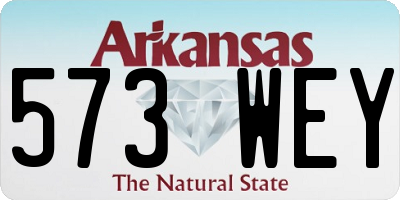 AR license plate 573WEY