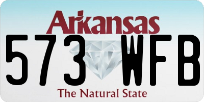 AR license plate 573WFB