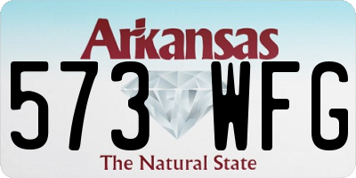 AR license plate 573WFG