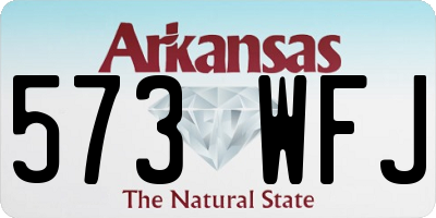 AR license plate 573WFJ