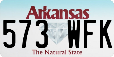 AR license plate 573WFK