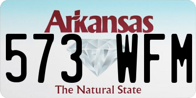 AR license plate 573WFM