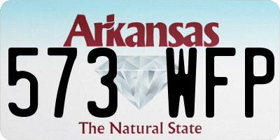 AR license plate 573WFP