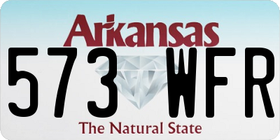 AR license plate 573WFR