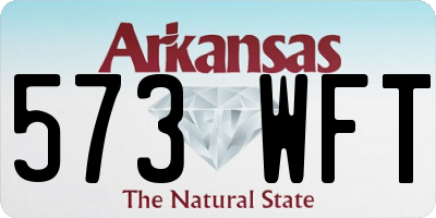 AR license plate 573WFT