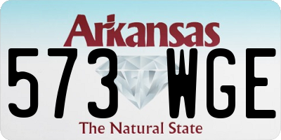 AR license plate 573WGE