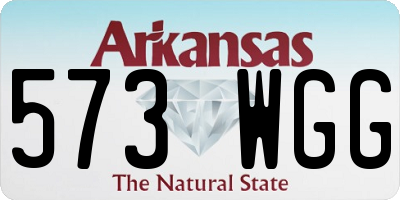 AR license plate 573WGG