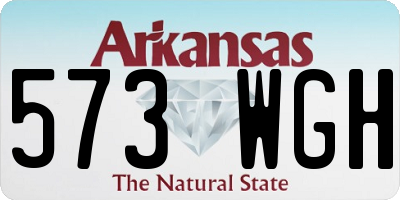 AR license plate 573WGH