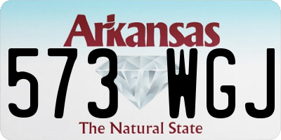 AR license plate 573WGJ