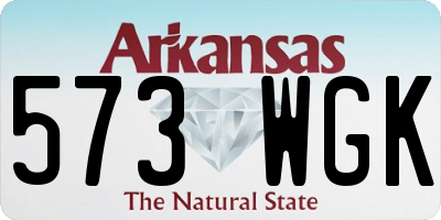 AR license plate 573WGK