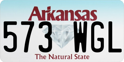 AR license plate 573WGL