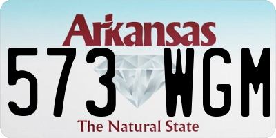 AR license plate 573WGM