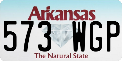 AR license plate 573WGP