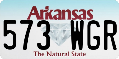 AR license plate 573WGR
