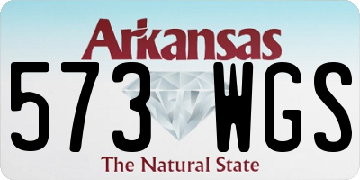 AR license plate 573WGS