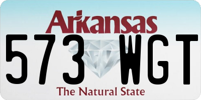 AR license plate 573WGT