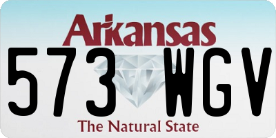 AR license plate 573WGV