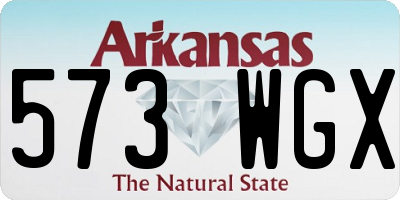 AR license plate 573WGX