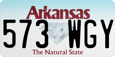 AR license plate 573WGY