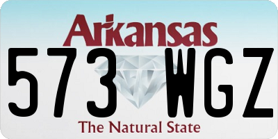 AR license plate 573WGZ
