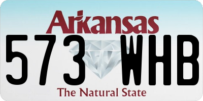 AR license plate 573WHB
