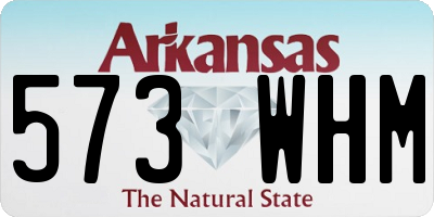 AR license plate 573WHM