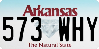 AR license plate 573WHY