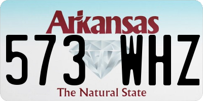 AR license plate 573WHZ
