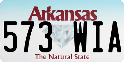 AR license plate 573WIA