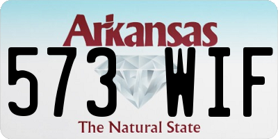 AR license plate 573WIF
