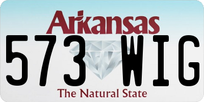 AR license plate 573WIG