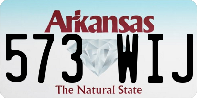 AR license plate 573WIJ