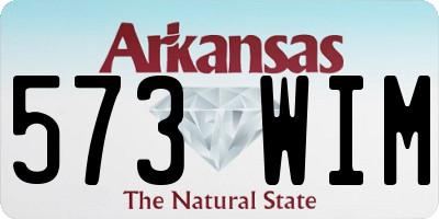 AR license plate 573WIM