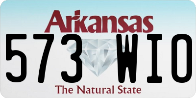 AR license plate 573WIO