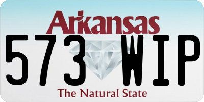 AR license plate 573WIP