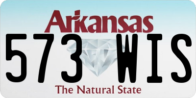 AR license plate 573WIS