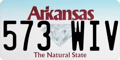 AR license plate 573WIV