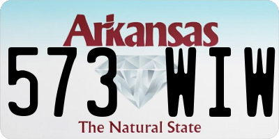AR license plate 573WIW